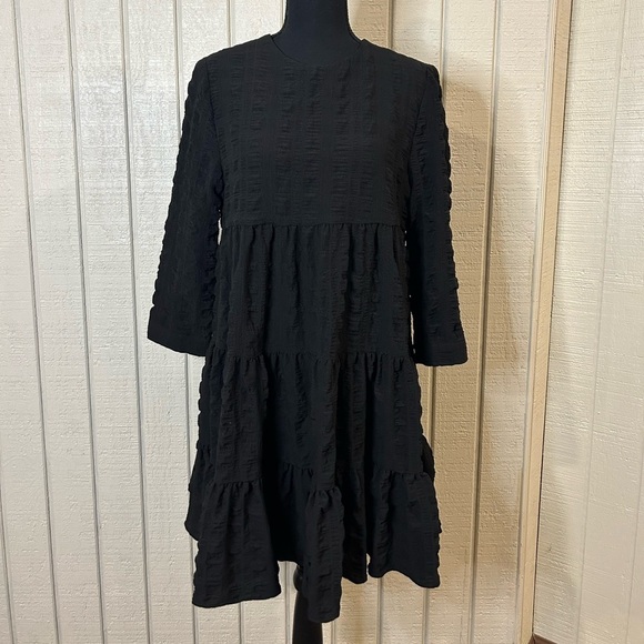 Zara Sharon Tiered Mini Dress, size small. - Picture 1 of 8